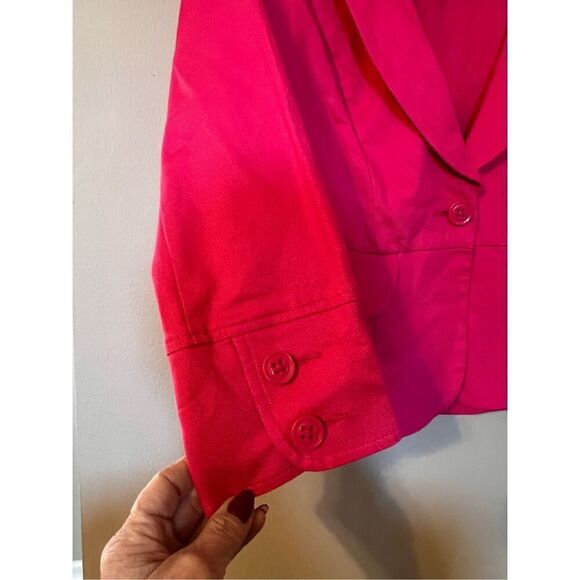 Cabi Women's 8 Power Blazer Jacket Hot Pink Peplum Bottom Preppy Barbiecore - Picture 5 of 12